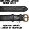 image:imageReal Leather Dog Collar Padded Soft Interiors with Premium Vintage Look Handcrafted Heavy Duty with Tag Ring for Small Medium and Large Pets Small 1 Wide for 1075  1375 Neck BlackBlack